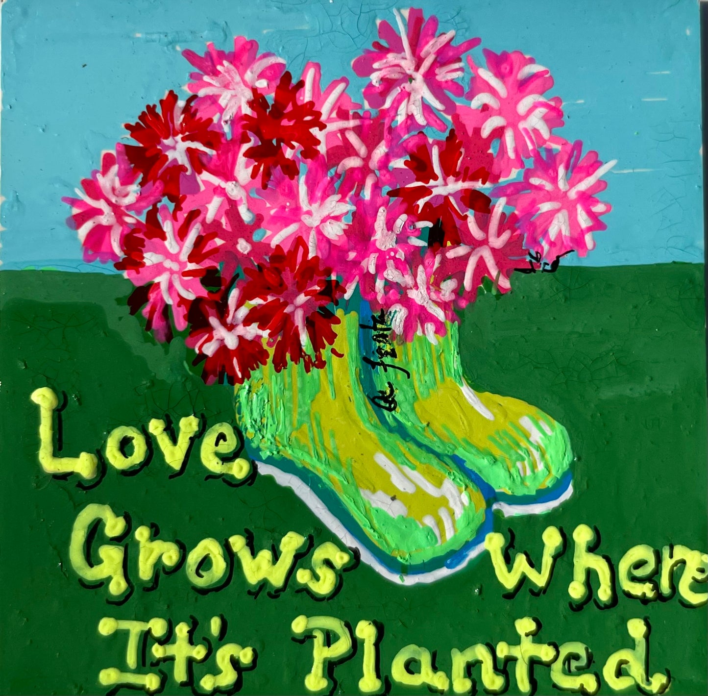 Love Grows Where It’s Planted – Hand-Painted Magnet