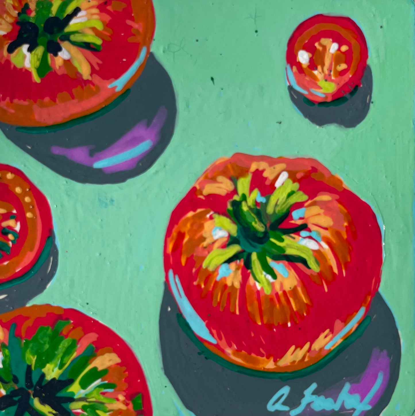 Garden Jewels Hand Painted Magnet