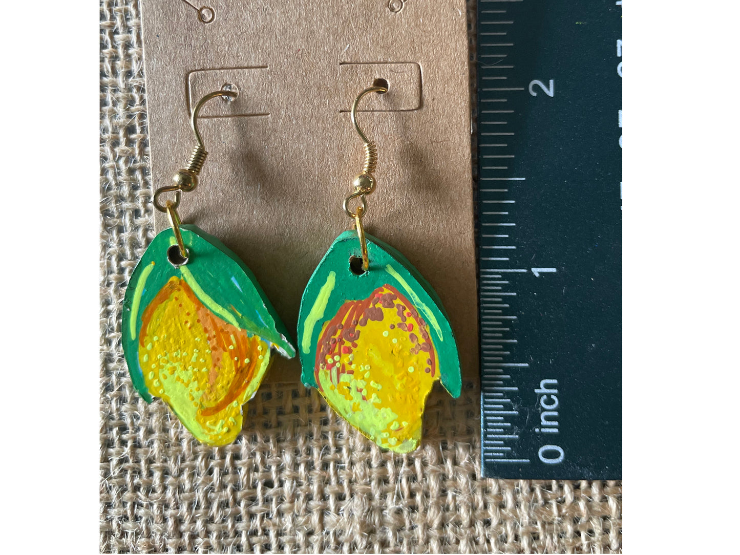 Lemon Zest Earrings – Handcrafted Joy in Every Slice