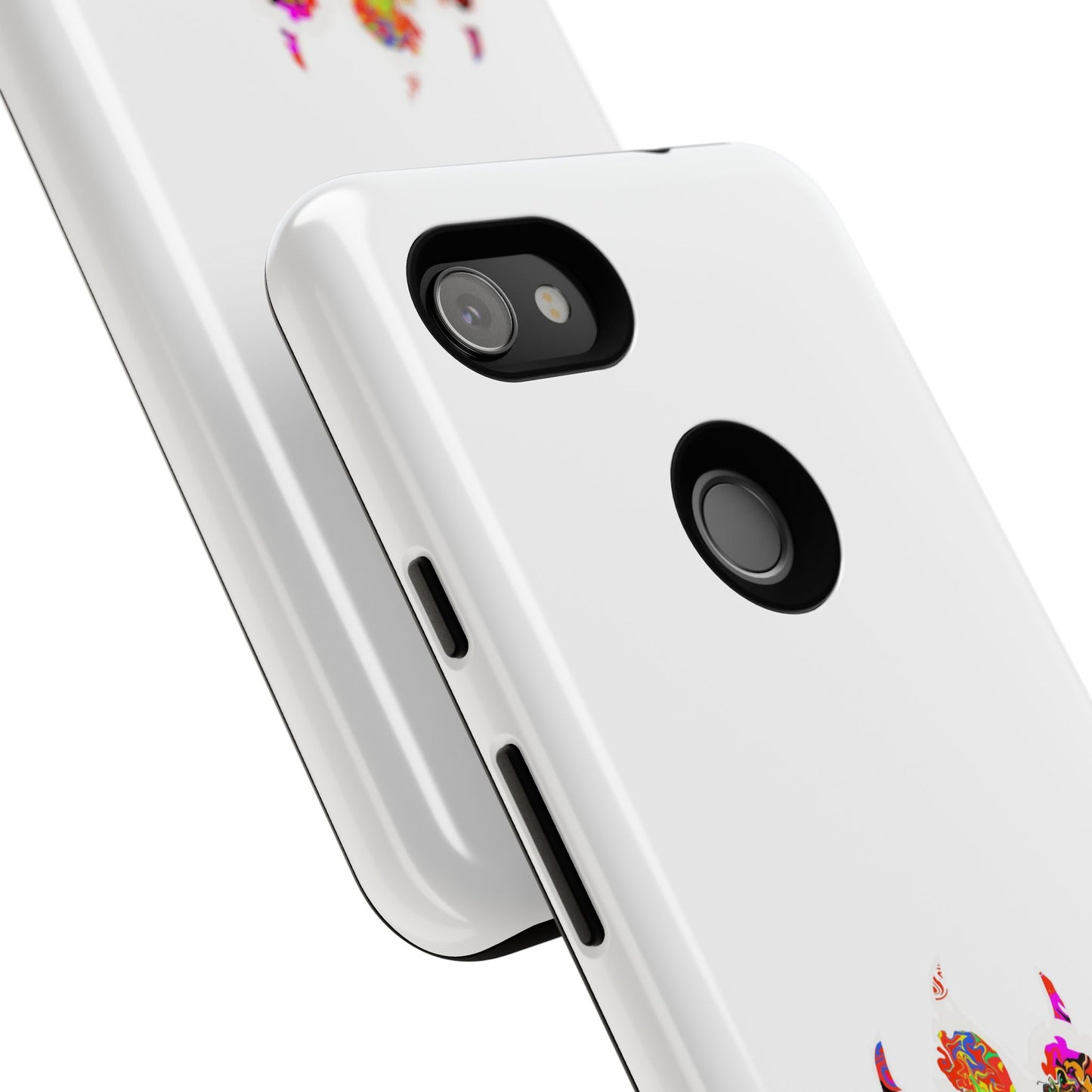 Colorful Paw Print Phone Case — Protective Pet Lover iPhone Case