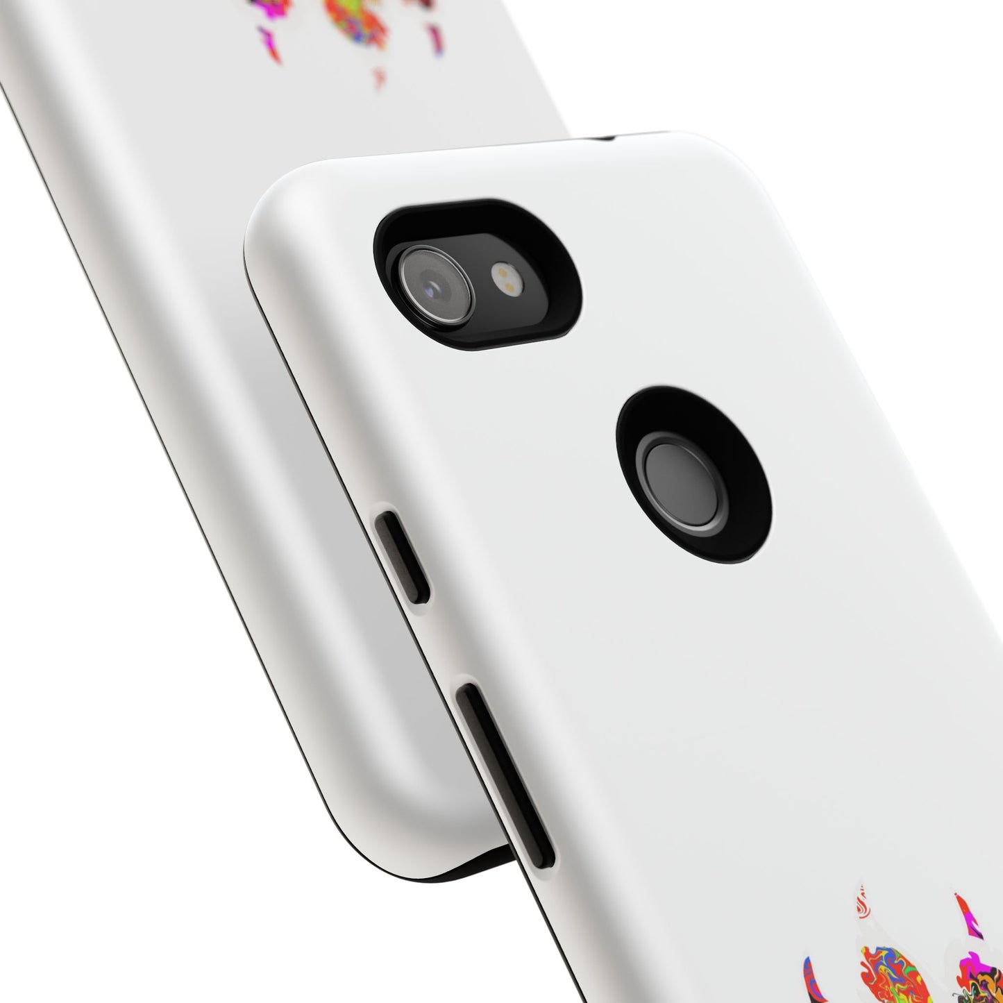 Colorful Paw Print Phone Case — Protective Pet Lover iPhone Case