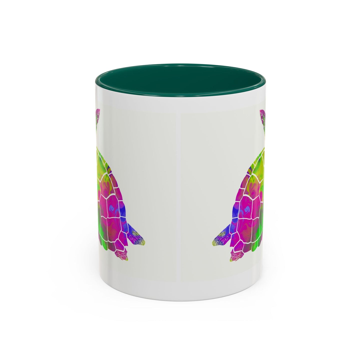 Colorful Sea Turtle Coffee Mug — Watercolor Turtle 11oz & 15oz