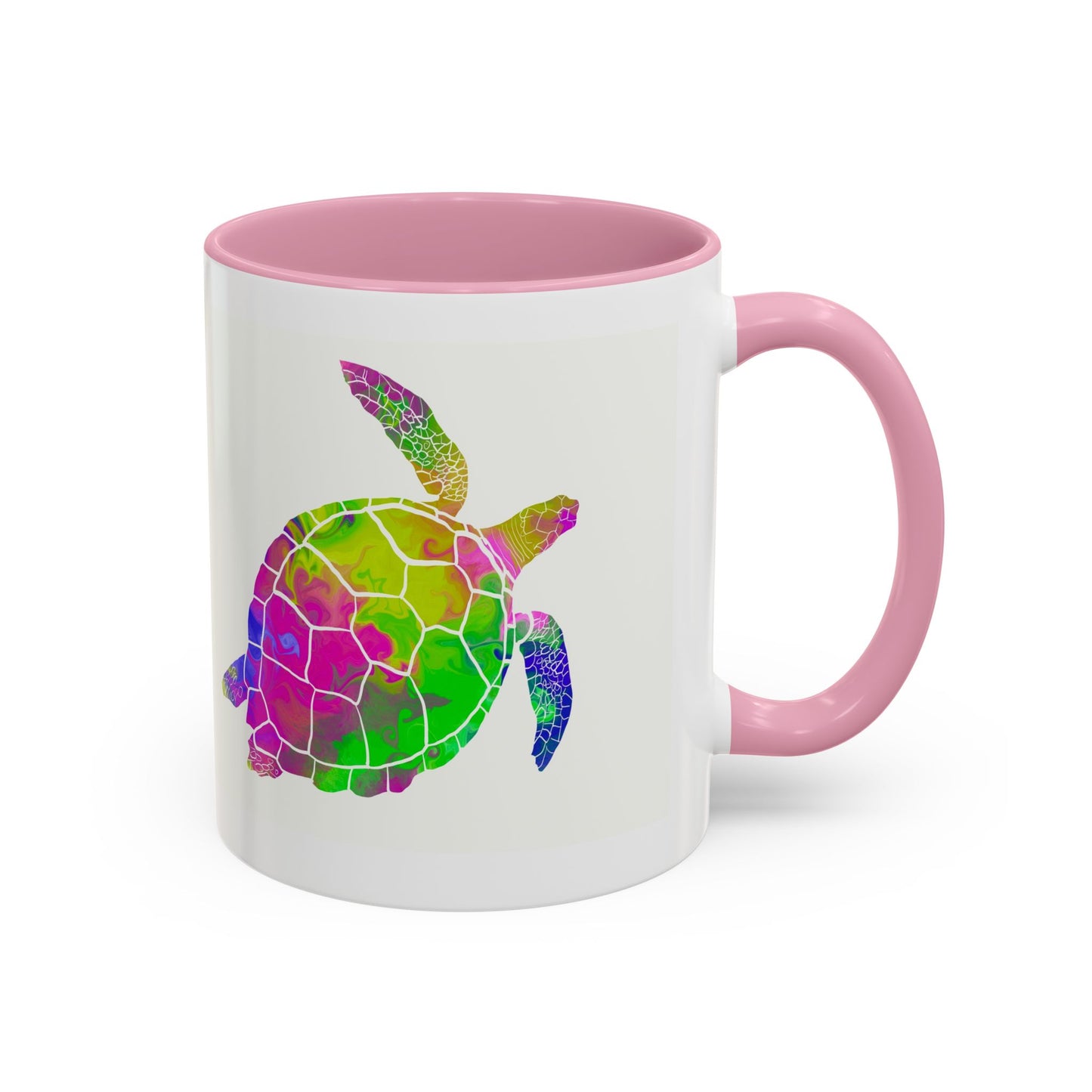 Colorful Sea Turtle Coffee Mug — Watercolor Turtle 11oz & 15oz