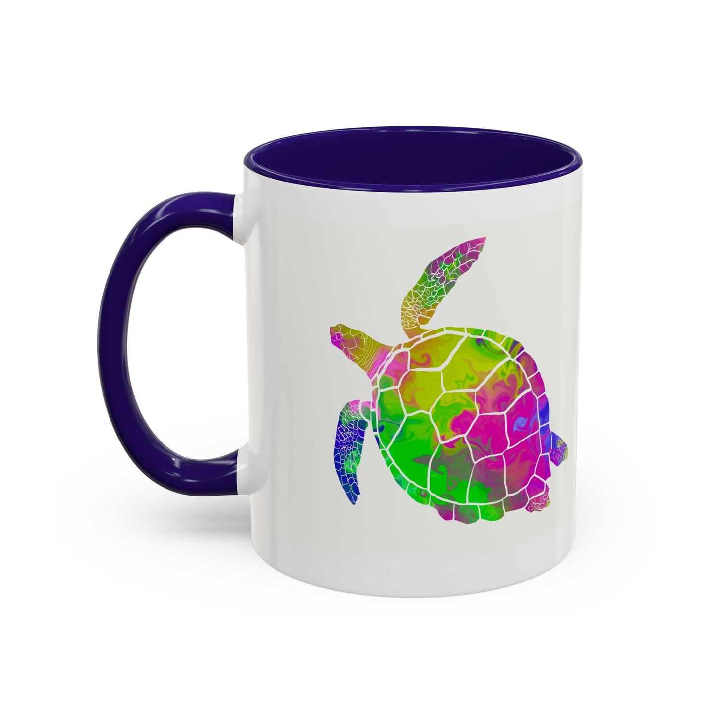 Colorful Sea Turtle Coffee Mug — Watercolor Turtle 11oz & 15oz