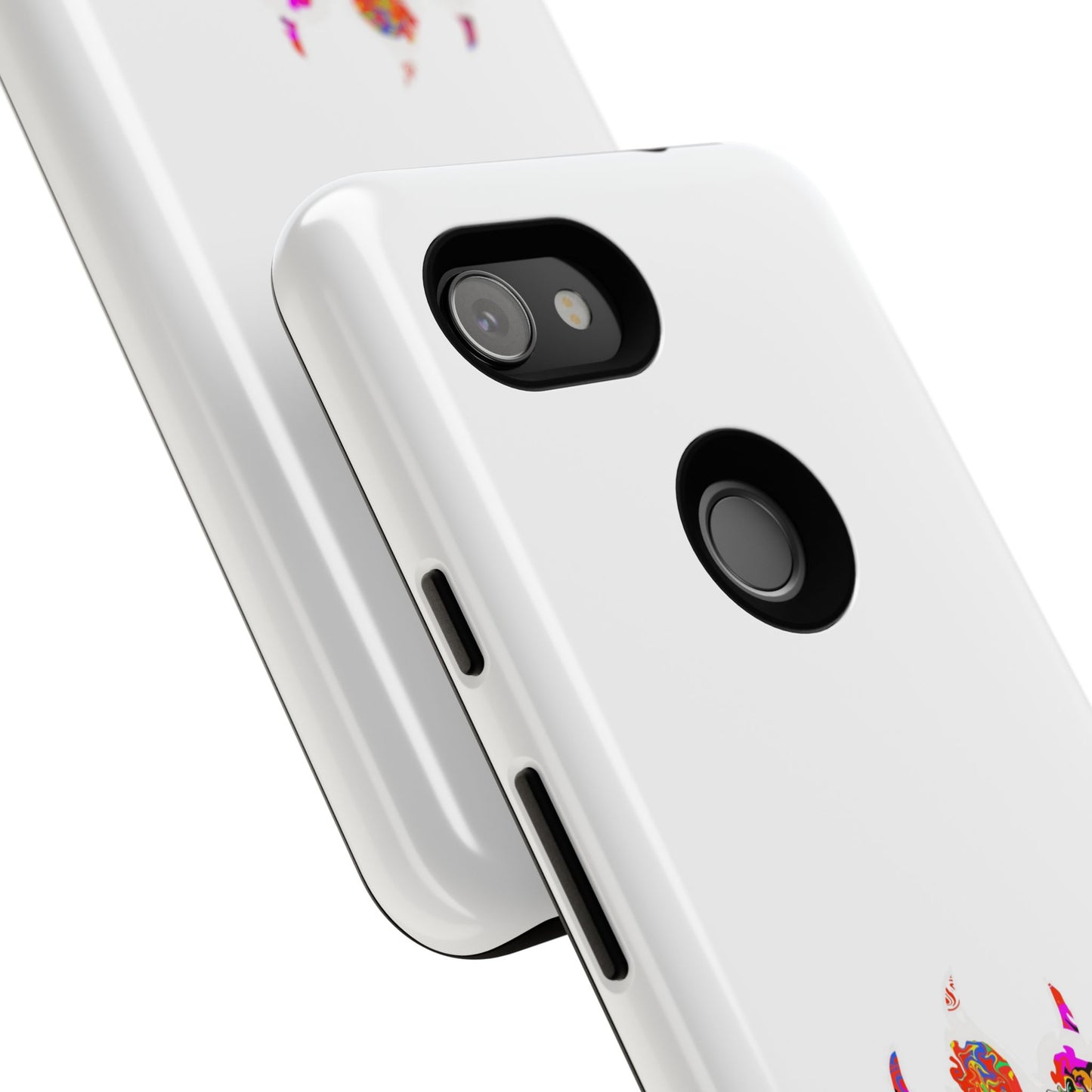 Colorful Paw Print Phone Case — Protective Pet Lover iPhone Case