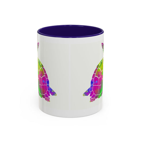 Colorful Sea Turtle Coffee Mug — Watercolor Turtle 11oz & 15oz