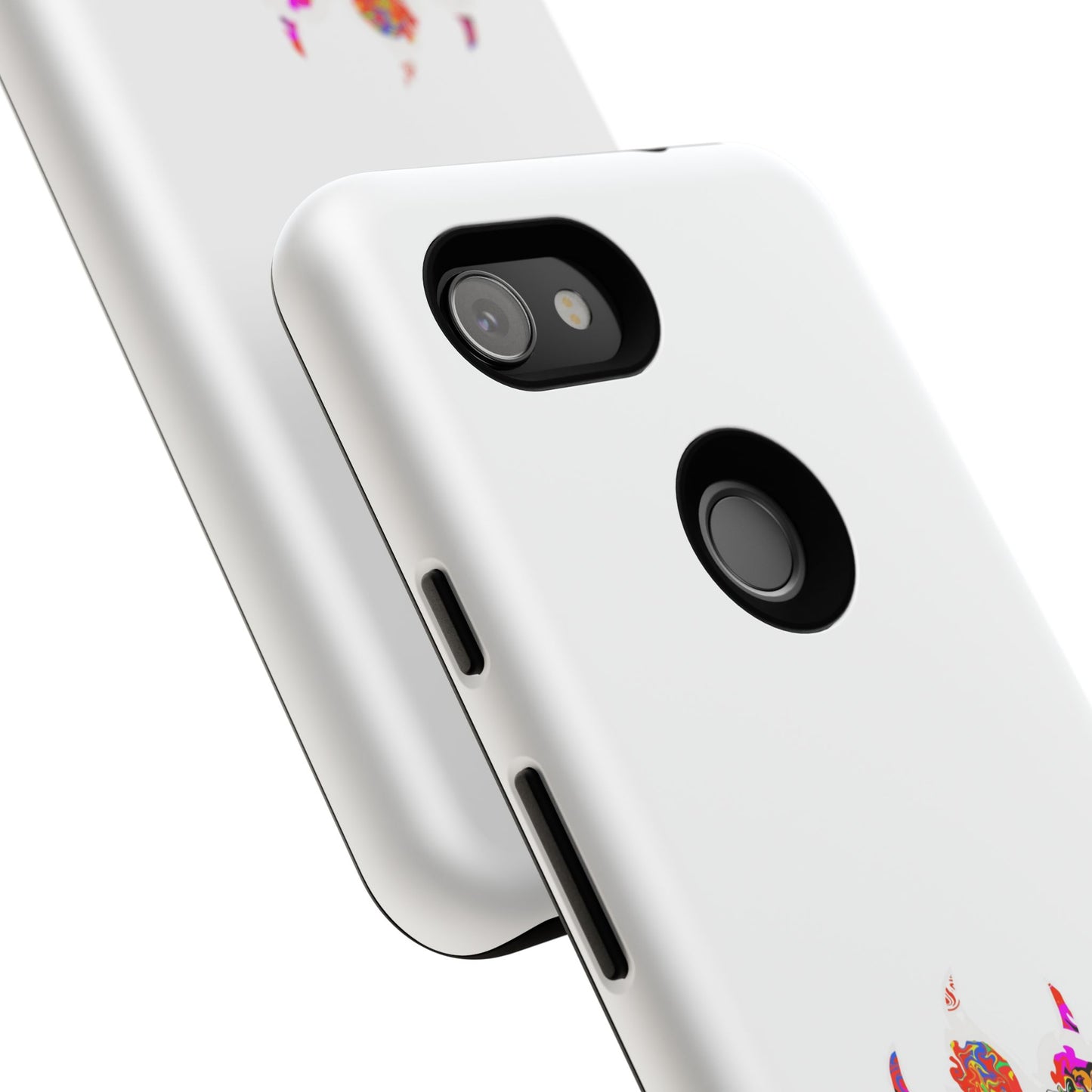 Colorful Paw Print Phone Case — Protective Pet Lover iPhone Case