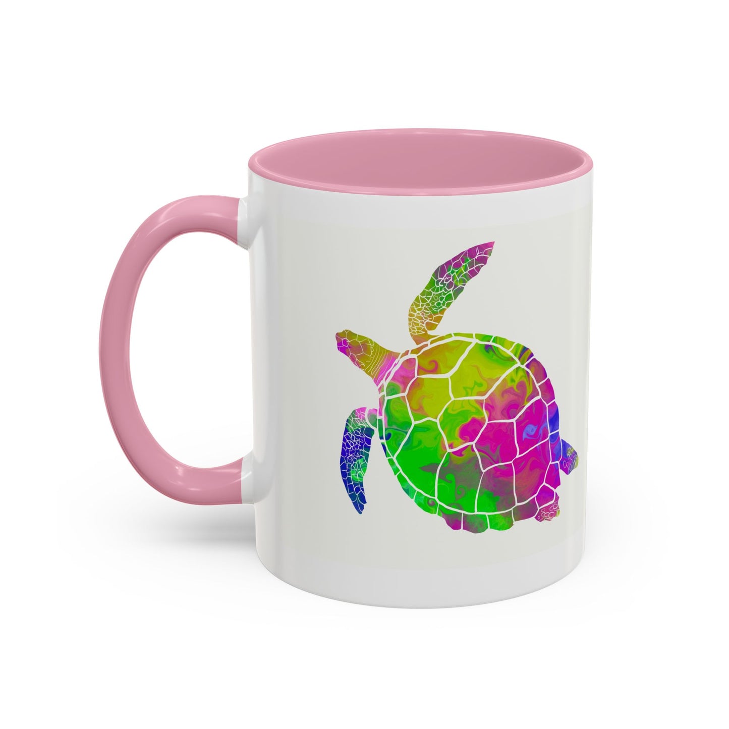 Colorful Sea Turtle Coffee Mug — Watercolor Turtle 11oz & 15oz