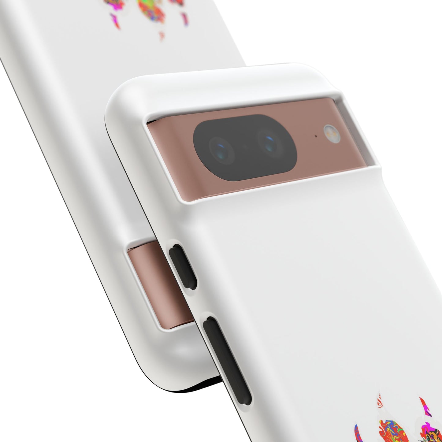 Colorful Paw Print Phone Case — Protective Pet Lover iPhone Case