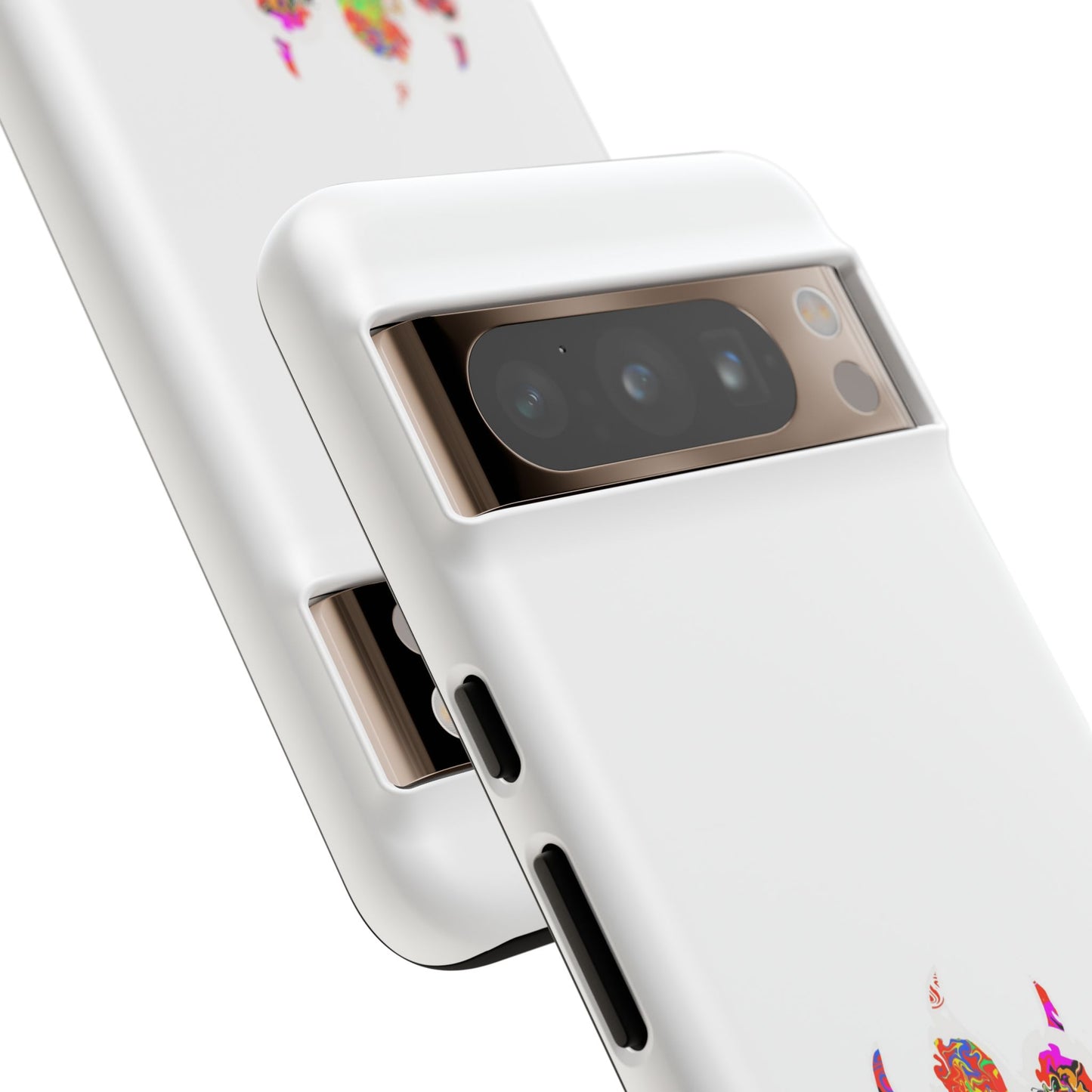 Colorful Paw Print Phone Case — Protective Pet Lover iPhone Case