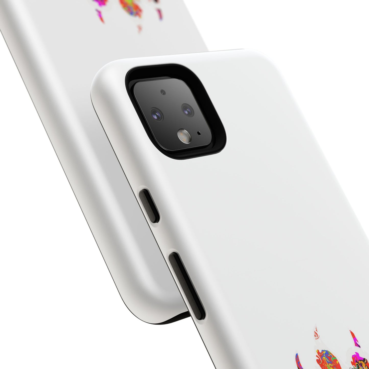 Colorful Paw Print Phone Case — Protective Pet Lover iPhone Case