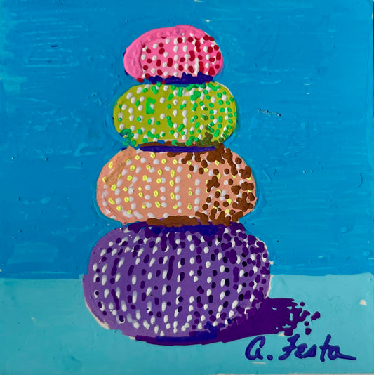 Coastal Balance Hand painted Magnet