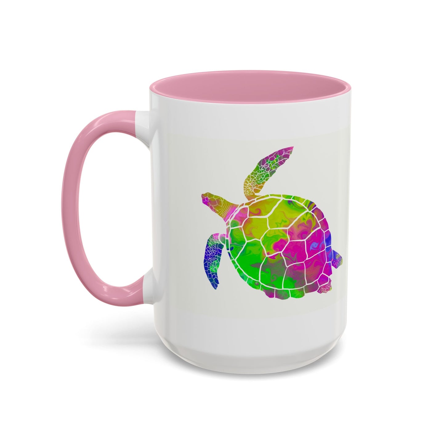 Colorful Sea Turtle Coffee Mug — Watercolor Turtle 11oz & 15oz