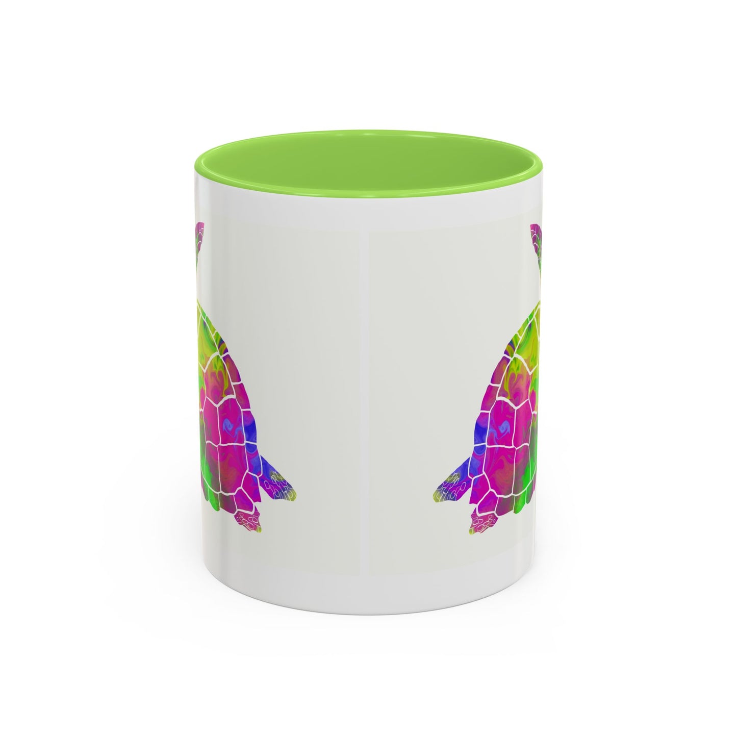 Colorful Sea Turtle Coffee Mug — Watercolor Turtle 11oz & 15oz