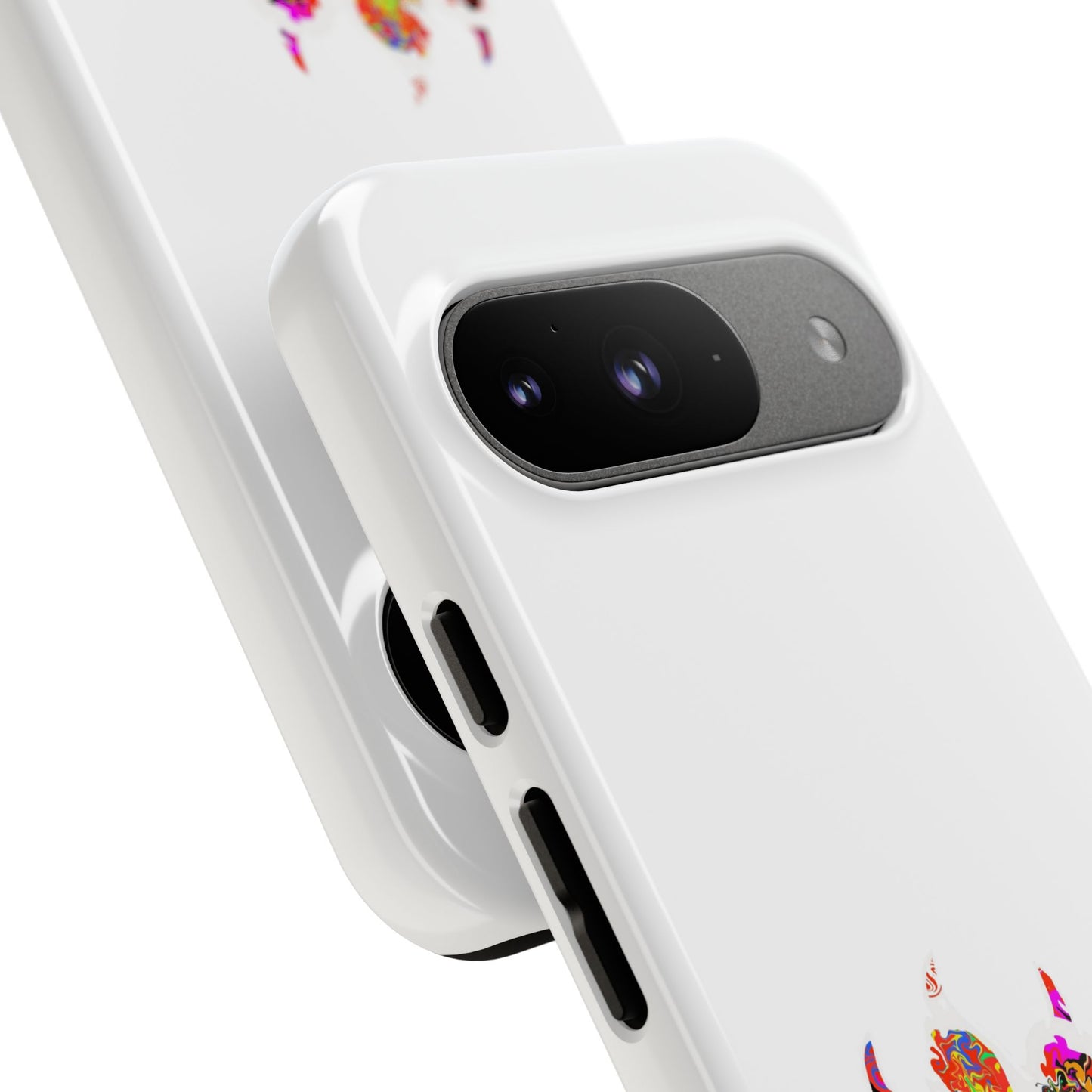 Colorful Paw Print Phone Case — Protective Pet Lover iPhone Case