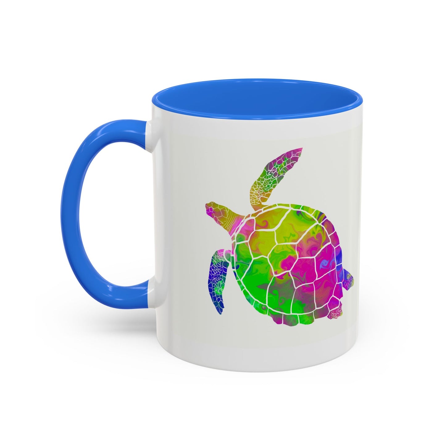 Colorful Sea Turtle Coffee Mug — Watercolor Turtle 11oz & 15oz