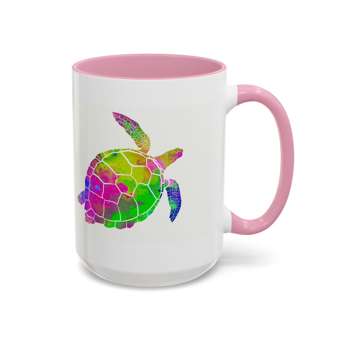 Colorful Sea Turtle Coffee Mug — Watercolor Turtle 11oz & 15oz