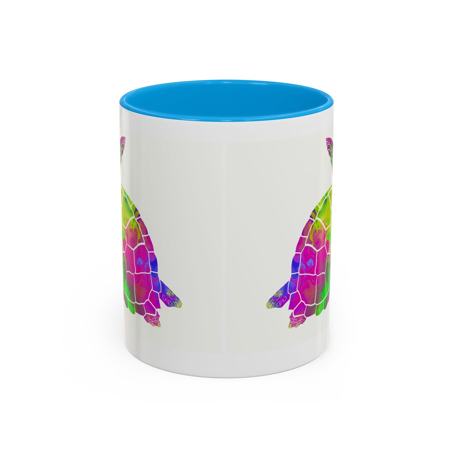 Colorful Sea Turtle Coffee Mug — Watercolor Turtle 11oz & 15oz