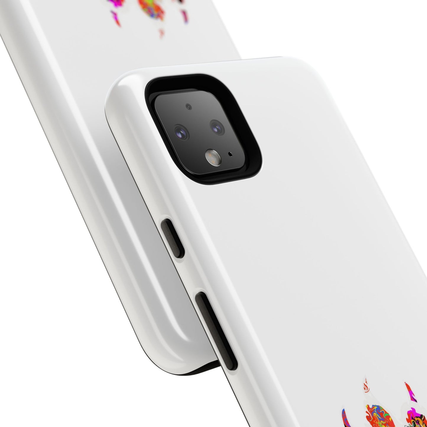 Colorful Paw Print Phone Case — Protective Pet Lover iPhone Case