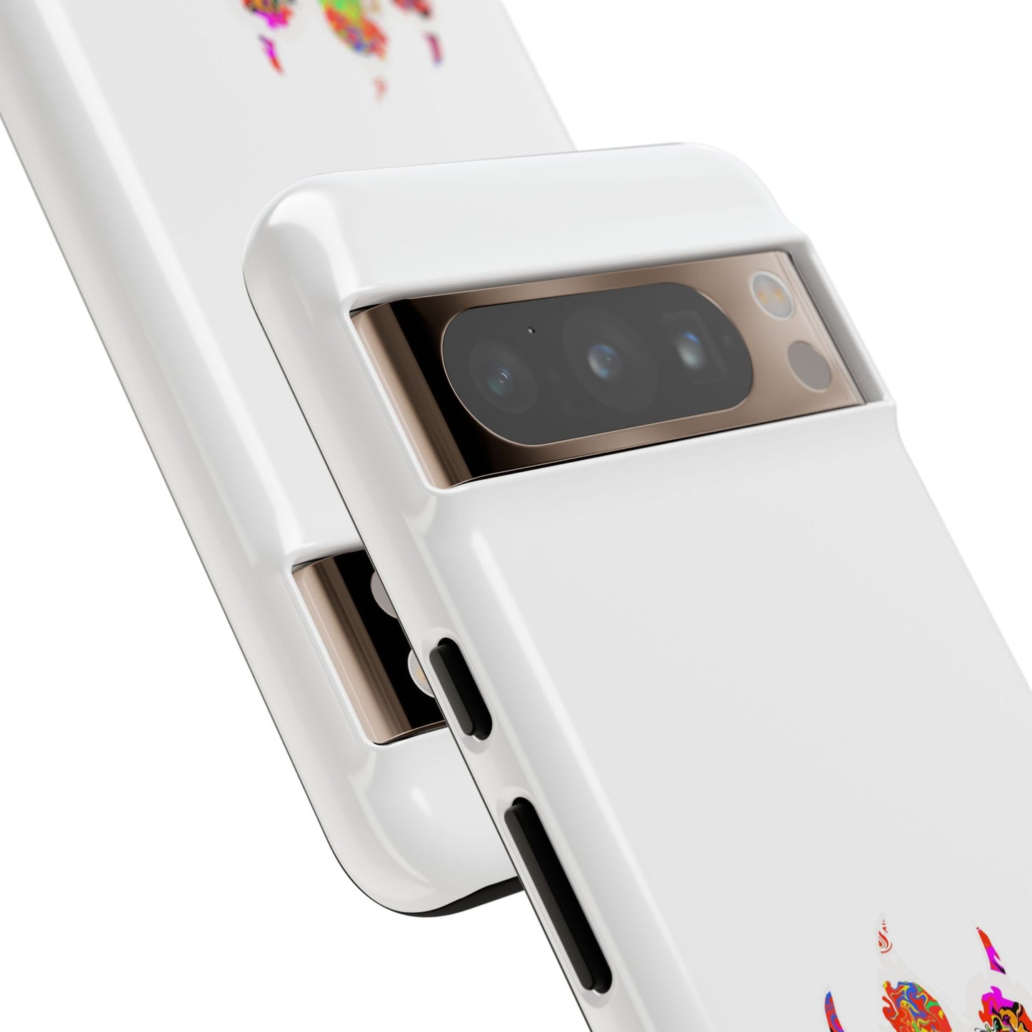 Colorful Paw Print Phone Case — Protective Pet Lover iPhone Case