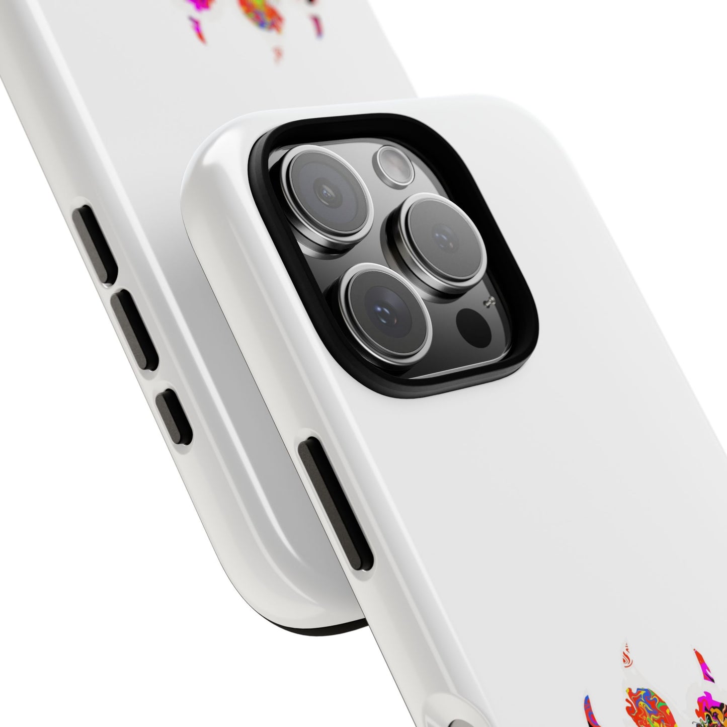 Colorful Paw Print Phone Case — Protective Pet Lover iPhone Case