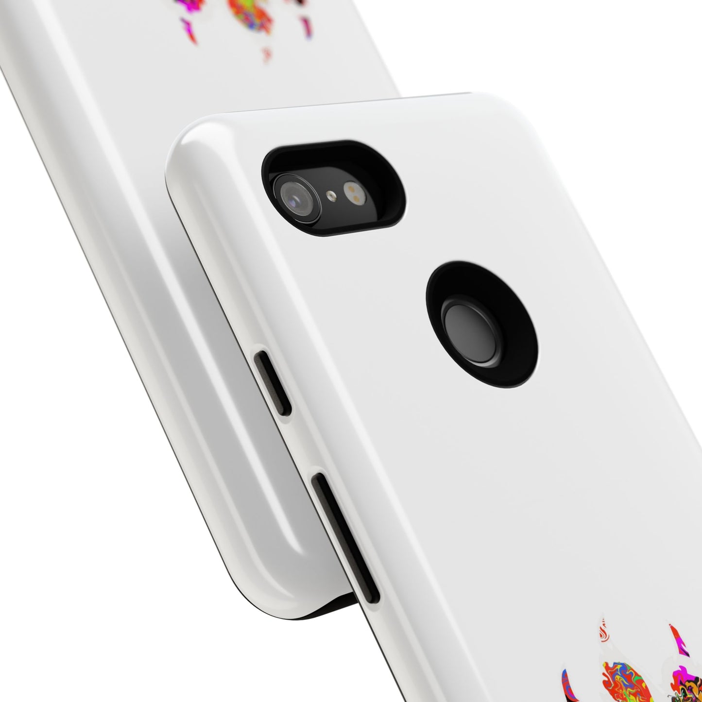 Colorful Paw Print Phone Case — Protective Pet Lover iPhone Case