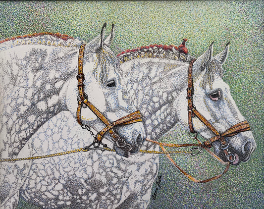 In Tandem Pen and Ink by Anna Festa