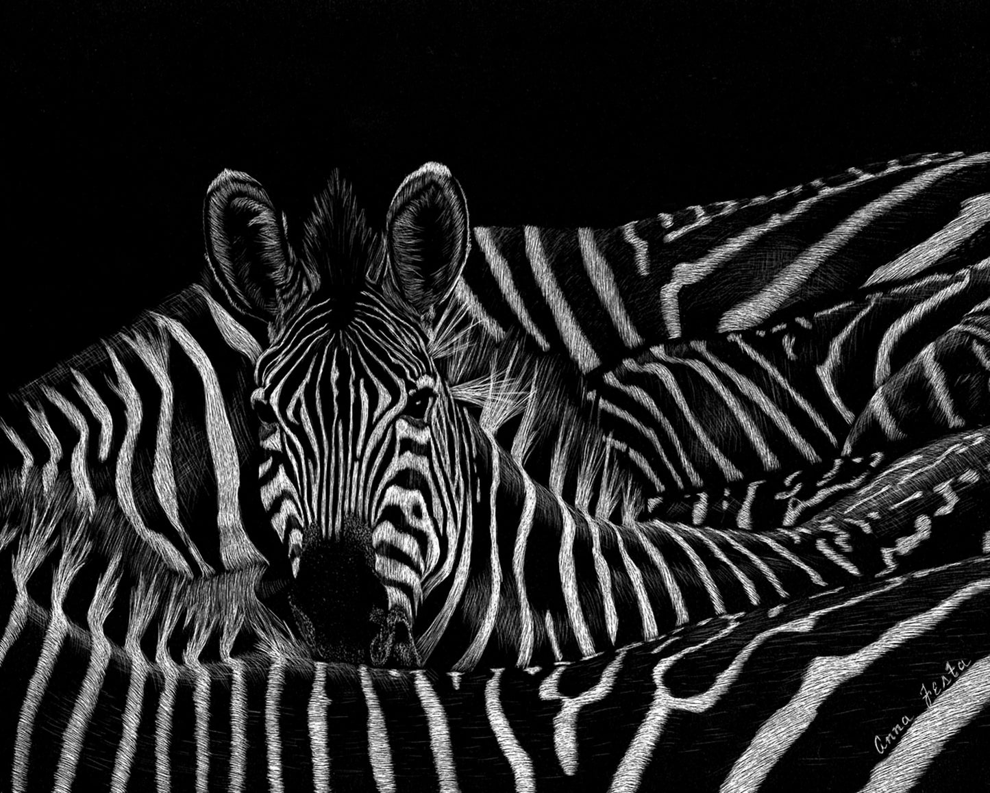 In a Sea of Stripes Giclee Print