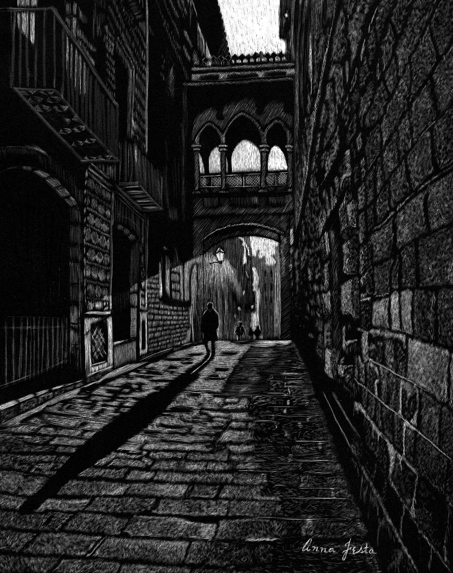 Into the Night Giclee Fine art Print