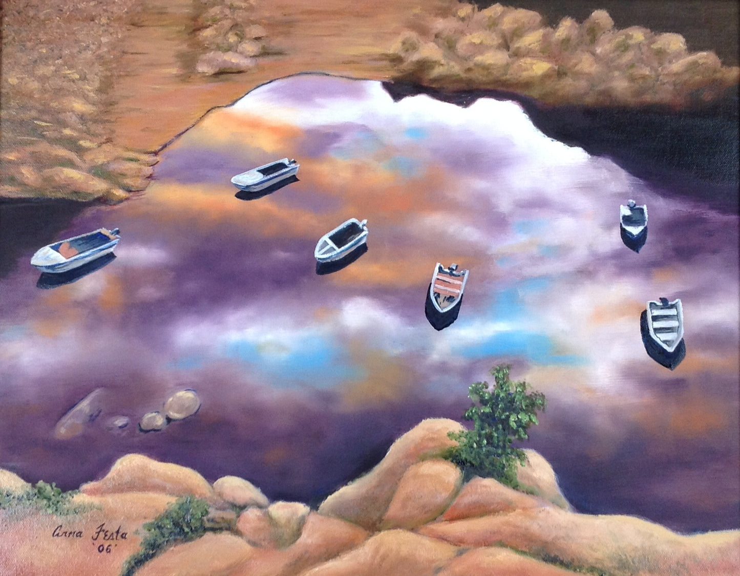 The Mirror Sea — 16 x 20 Oil Painting